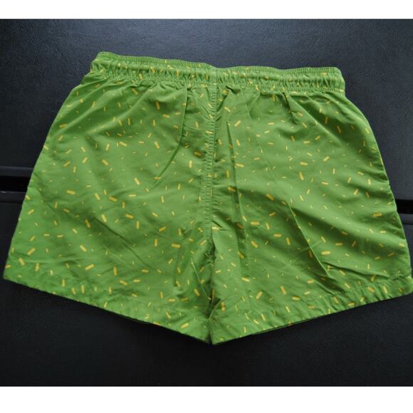 Aquary Medium Green w/ Yellow Spec Pattern & Pockets Swimwear - Picture 4 of 7